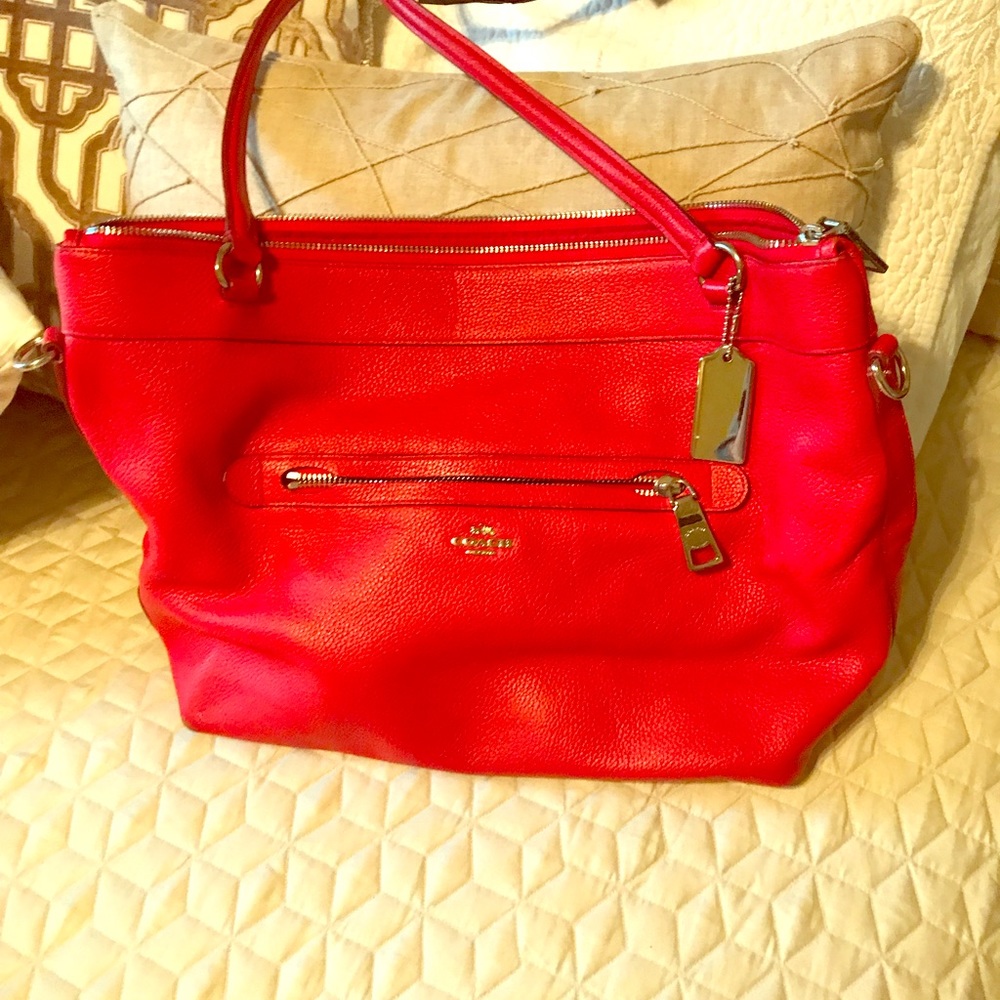 Coach Red Tote